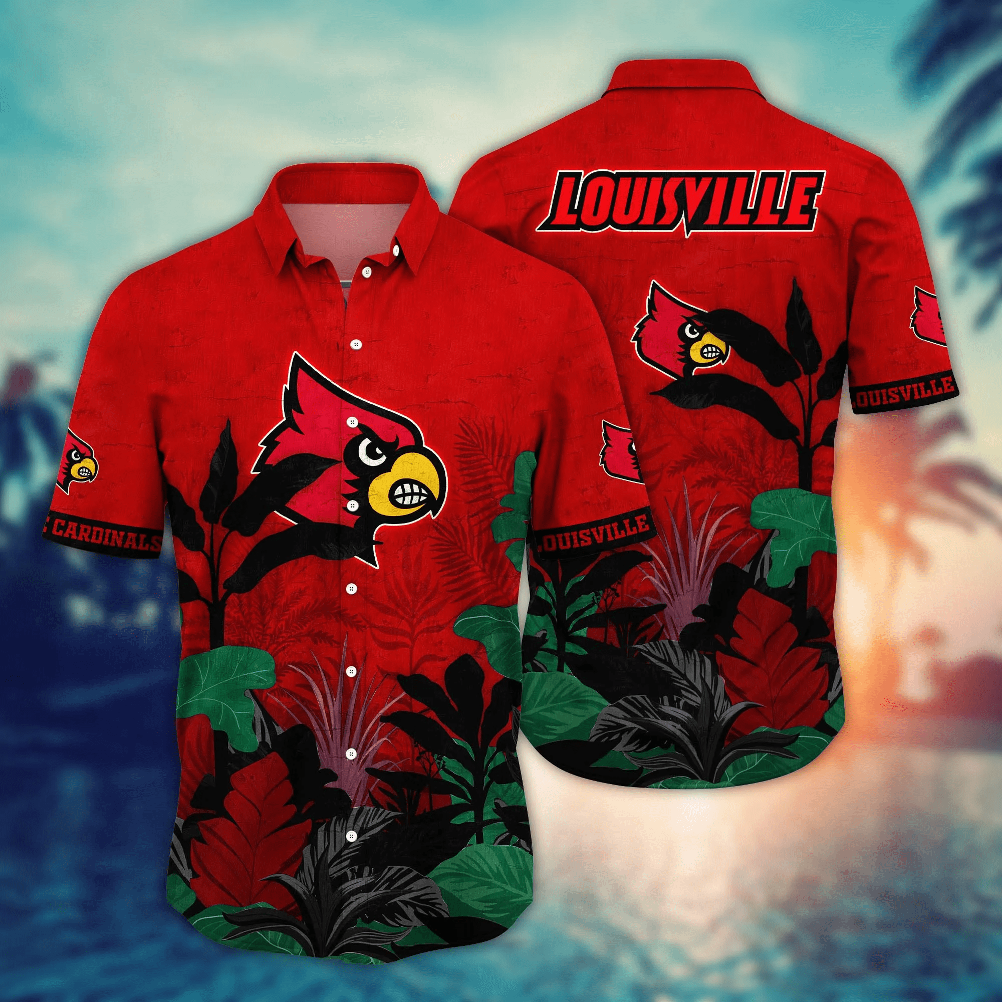 Louisville Cardinals NCCA Hawaiian Shirt Mid-Year Aloha Shirt