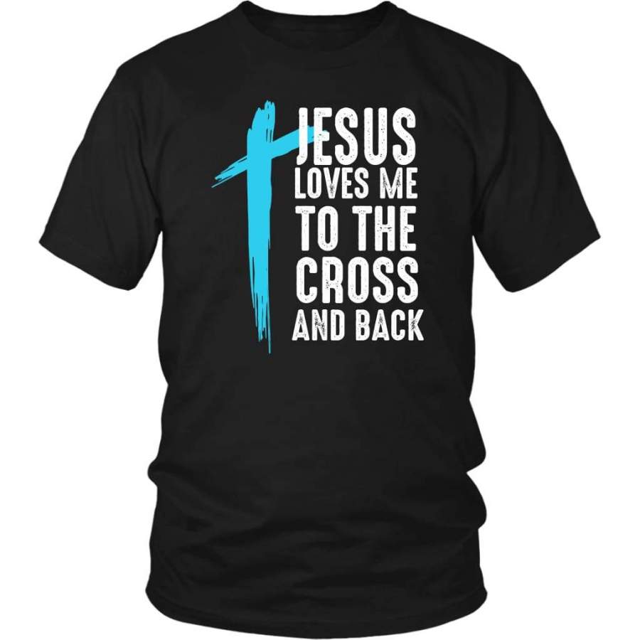 Jesus loves me to the Cross and back Jesus t-shirt