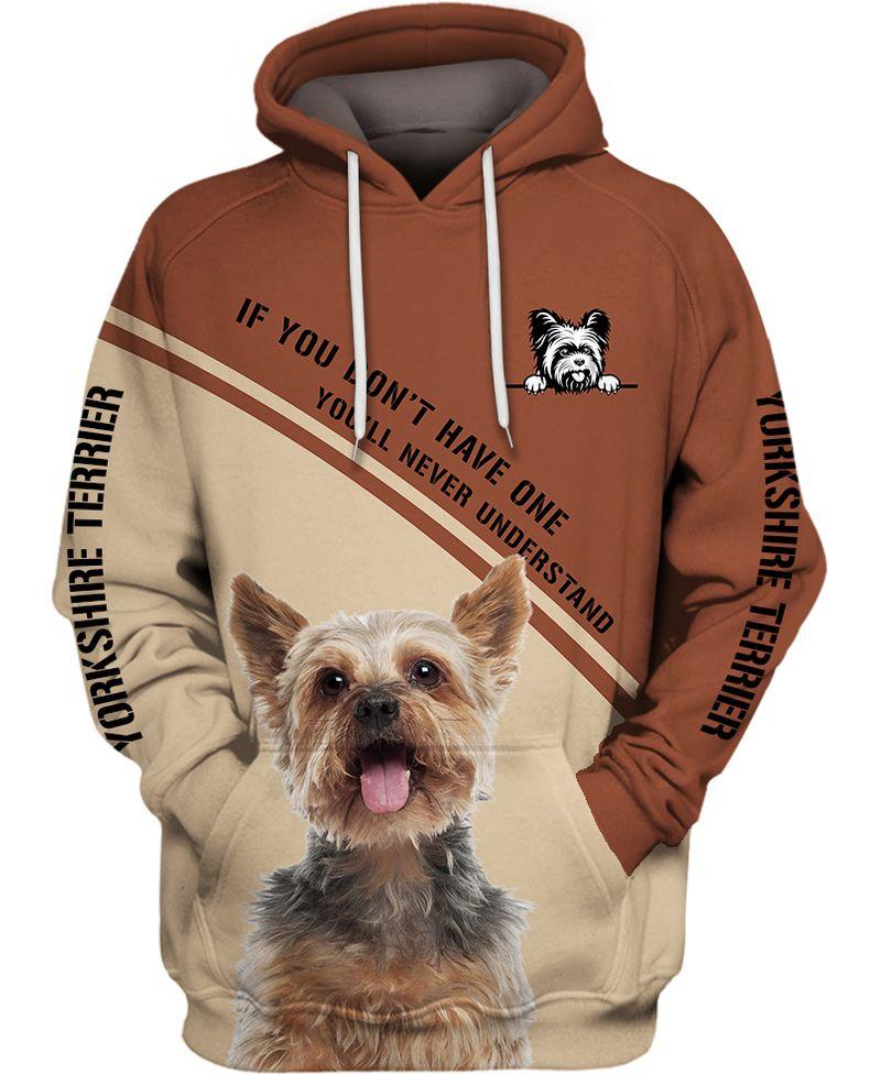 Present Ideas 3D Print Yorkshire Terrier  Adult Unisex