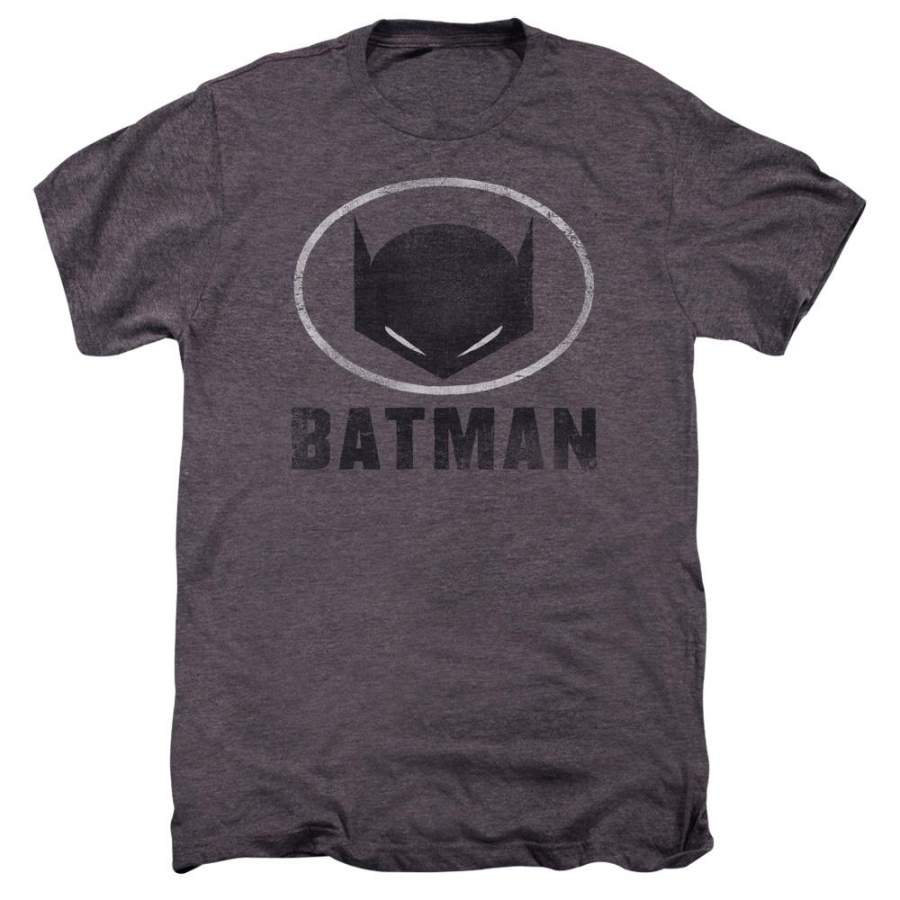 Batman – Mask In Oval Adult Premium Tee