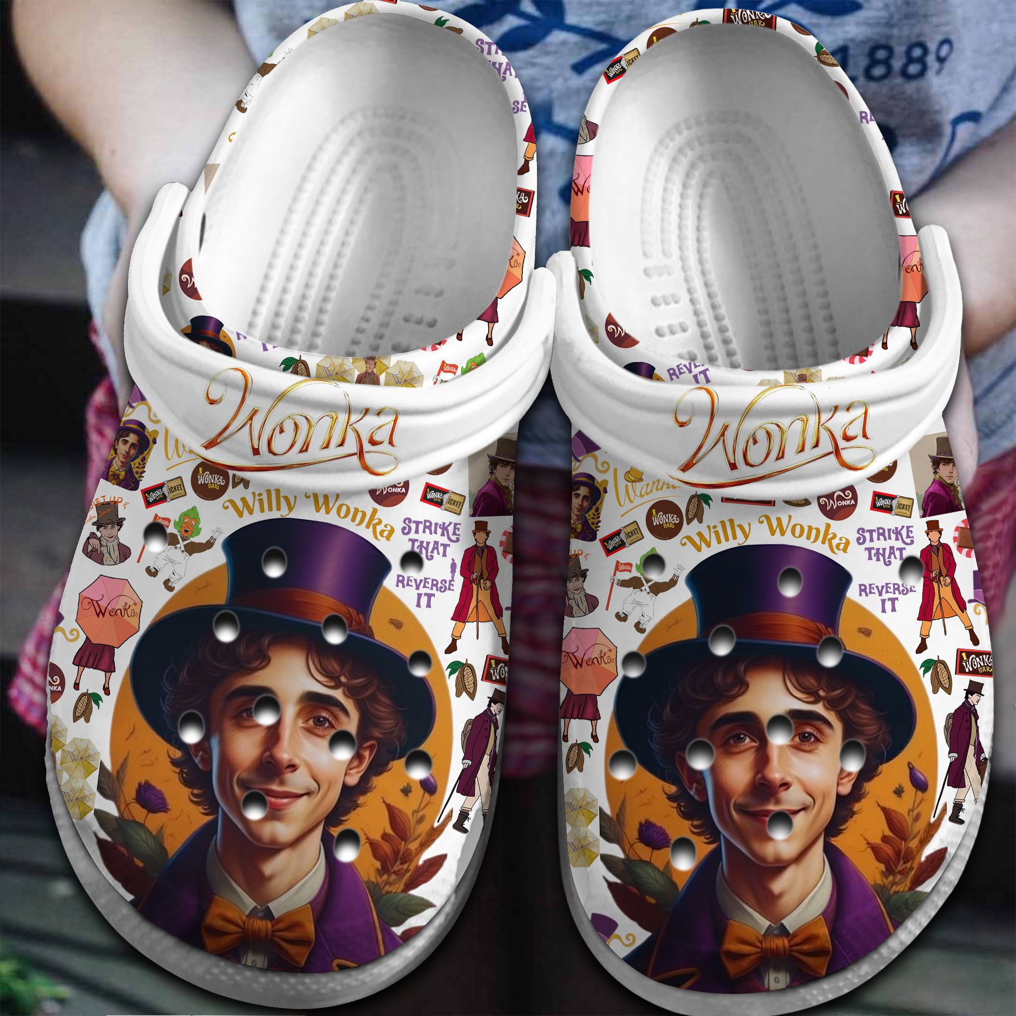 Wonka Movie Crocss Clogs For Men Women And Kid Bm1411-2174-3