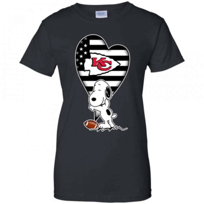 Kansas City Chiefs Snoopy In My Heart Shirts