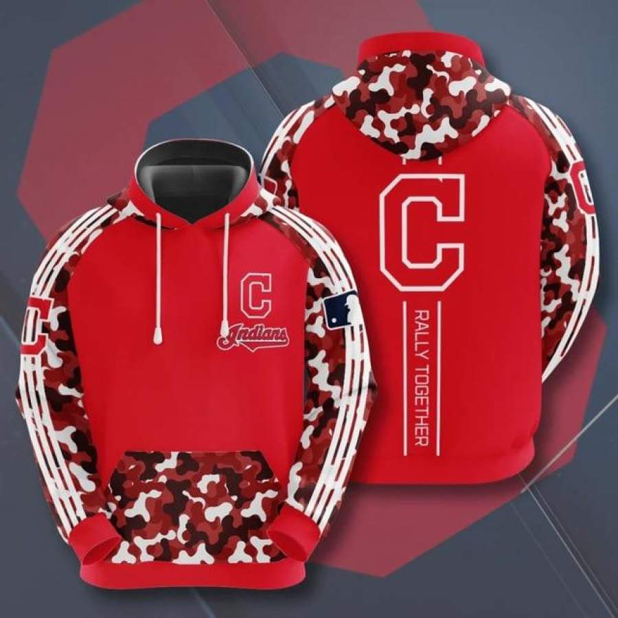 Cleveland Indians Casual Camouflage Hoodie