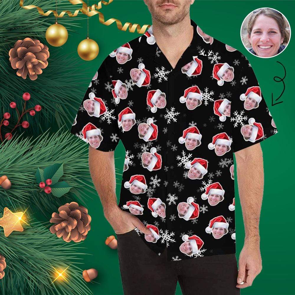 Custom Face Christmas Hats Hawaii Shirt Ha83864