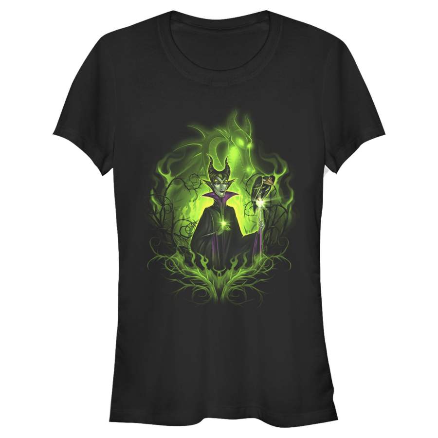 Sleeping Beauty Junior’s Dark Detailed Maleficent  T Shirt