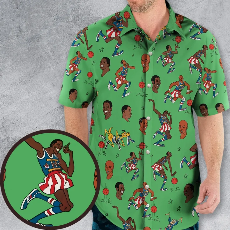 Harlem Globetrotters Characters Hawaiian Shirt