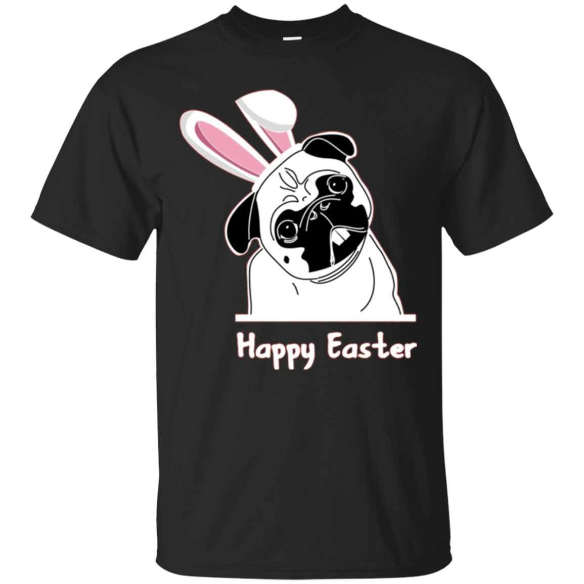 Pug Eater Shirt Bunny Ears Gifts For Dog Lover Funny T-Shirt