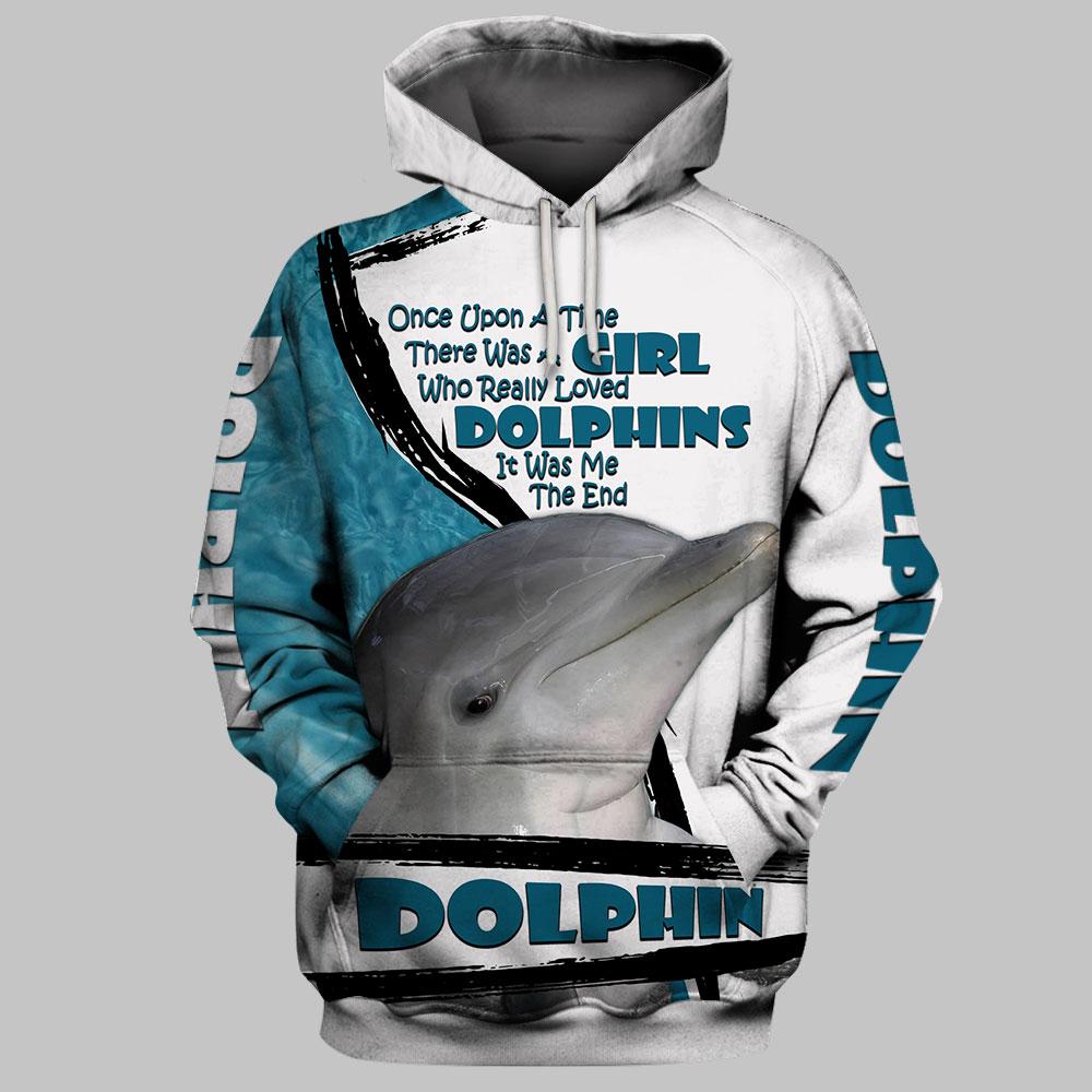 A Girl Who Loved Dolphin 3D Full Printing