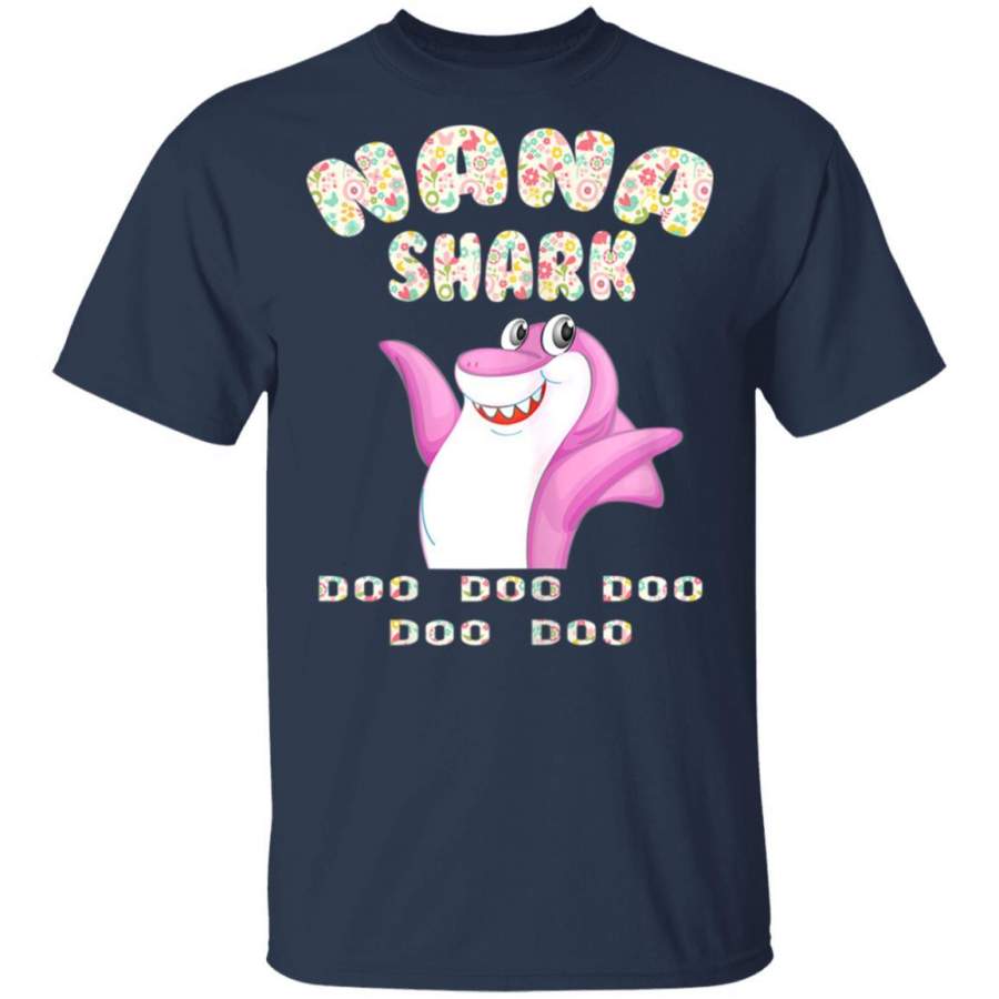 Womens Nana Shark Doo Doo Mothers Day Gift Idea For Wife T-Shirt