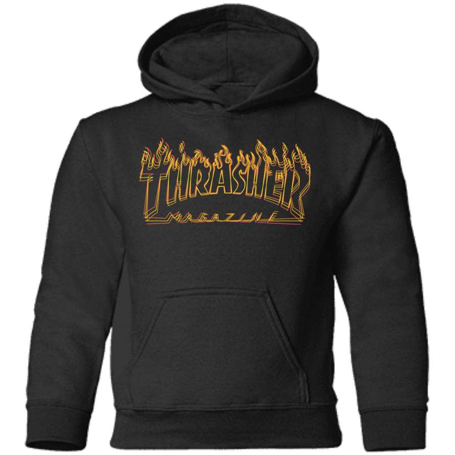 Thrasher Flame logo Toddler Pullover Hoodie