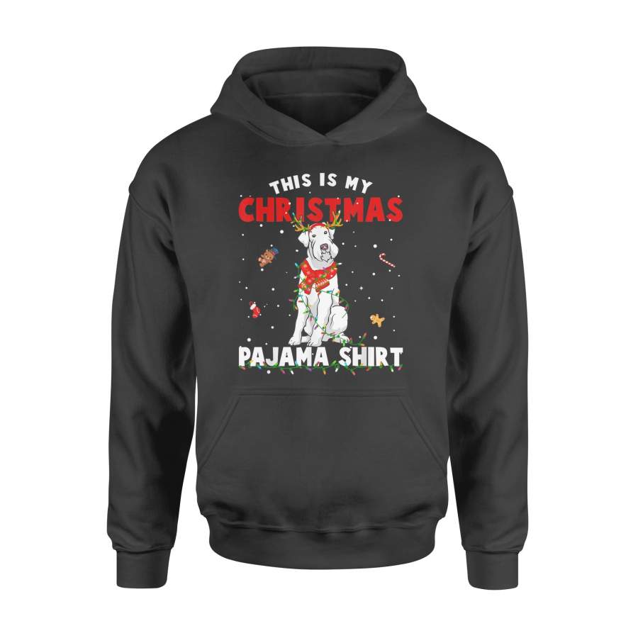Funny This Is My Christmas Pajama Shirt Schnauzer Gift – Standard Hoodie