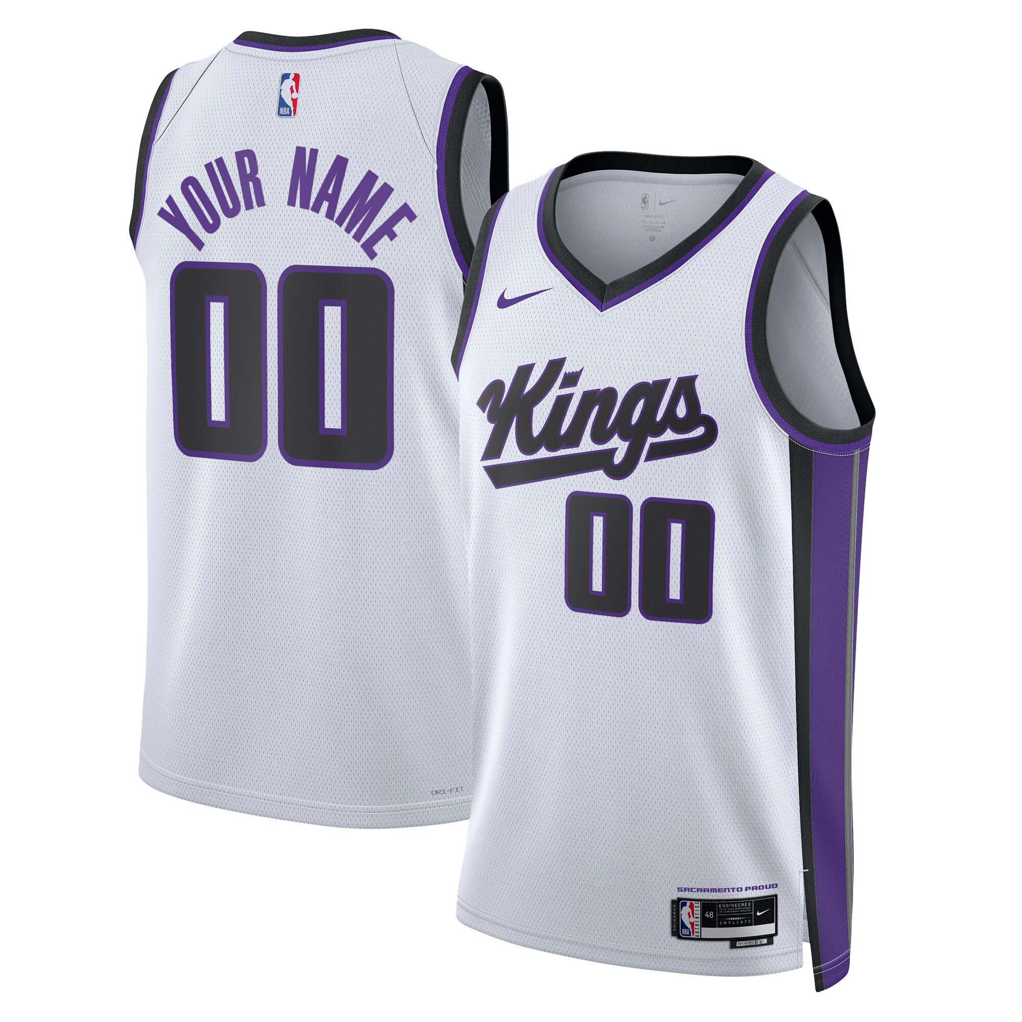 Sacramento Kings Association Swingman Jersey – Custom – Unisex