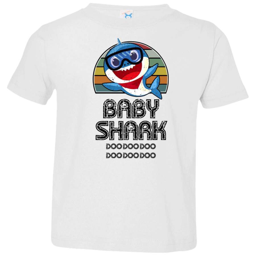 AGR Baby Shark Retro (Boy)_2 Toddler Jersey T-Shirt