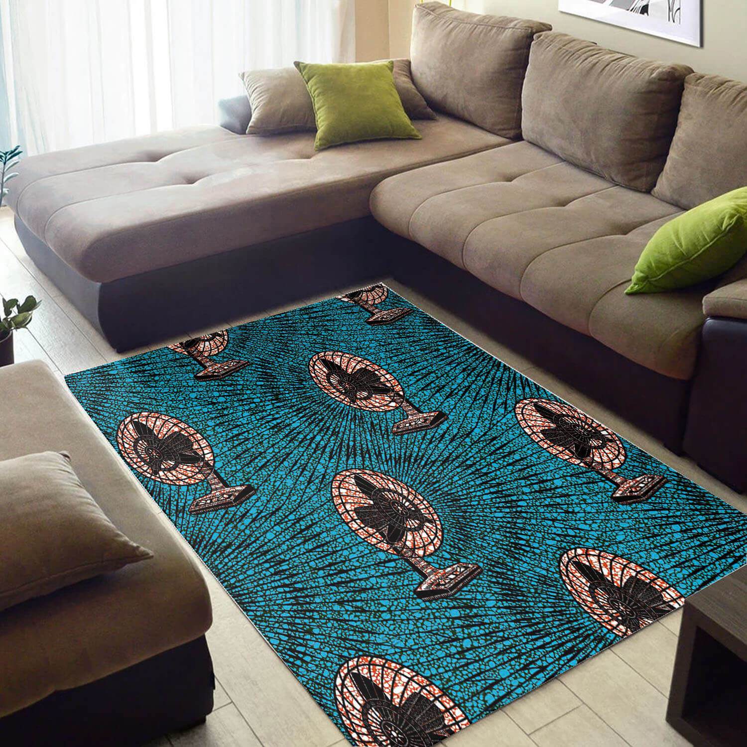 Inspired African American Rug Modern African Themed Afrocentric Art African Style Area Rug African House Decor WBG3224