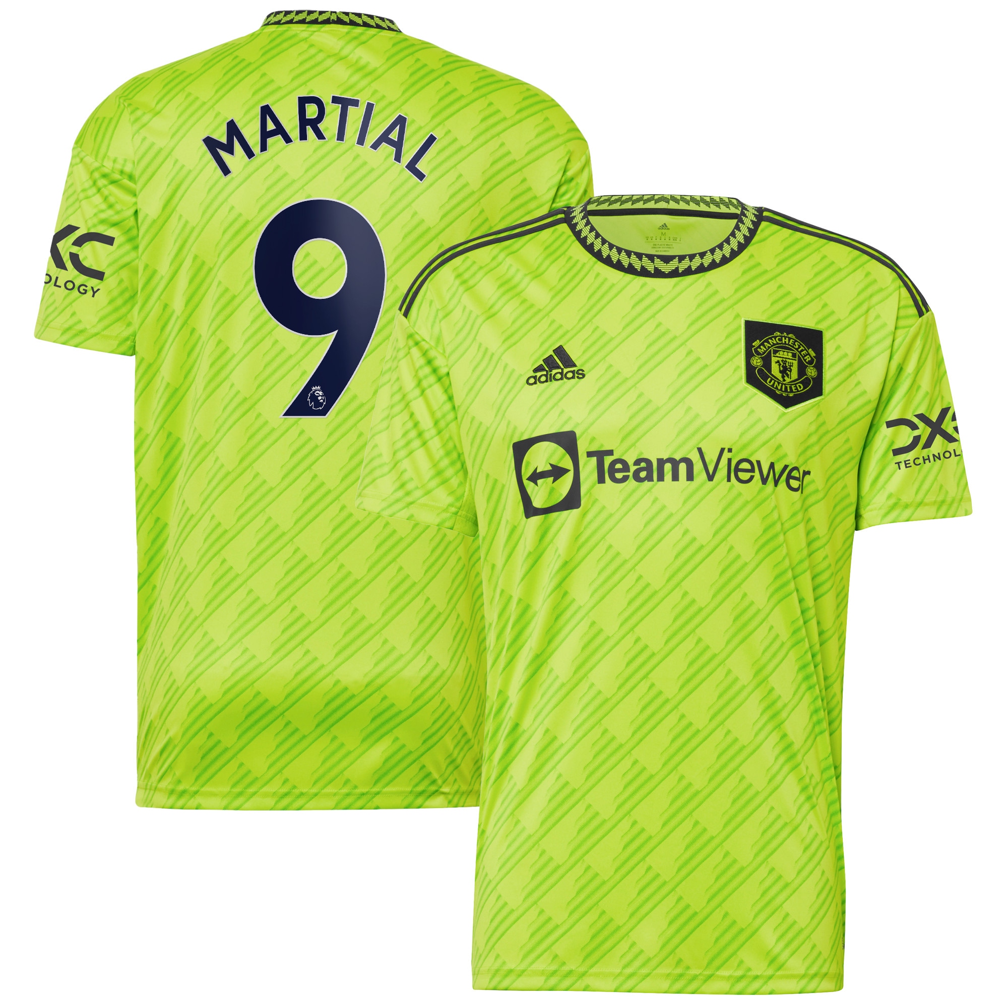 Anthony Martial Manchester United 2022/23 Third Replica Player Jersey – Neon Green