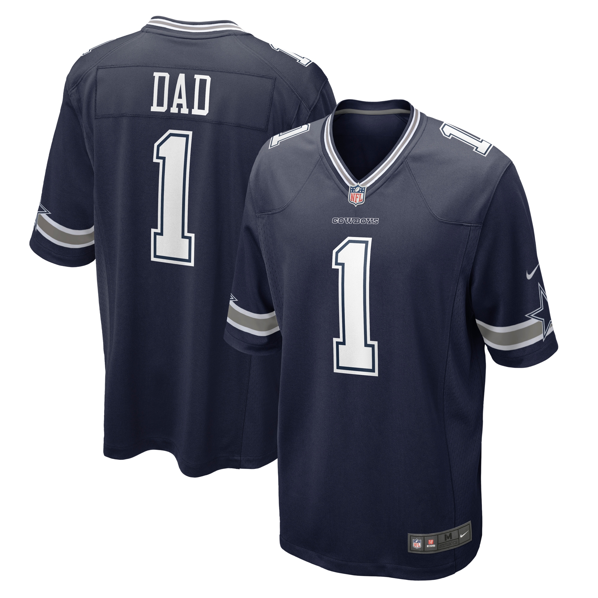 Number 1 Dad Dallas Cowboys Game Jersey – Navy