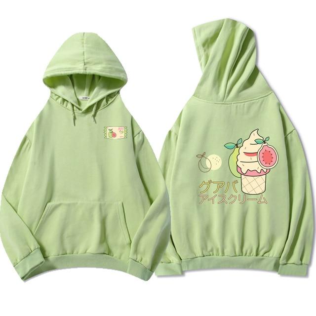 Guava Ice Cream Double Sided Print Soft Hoodie