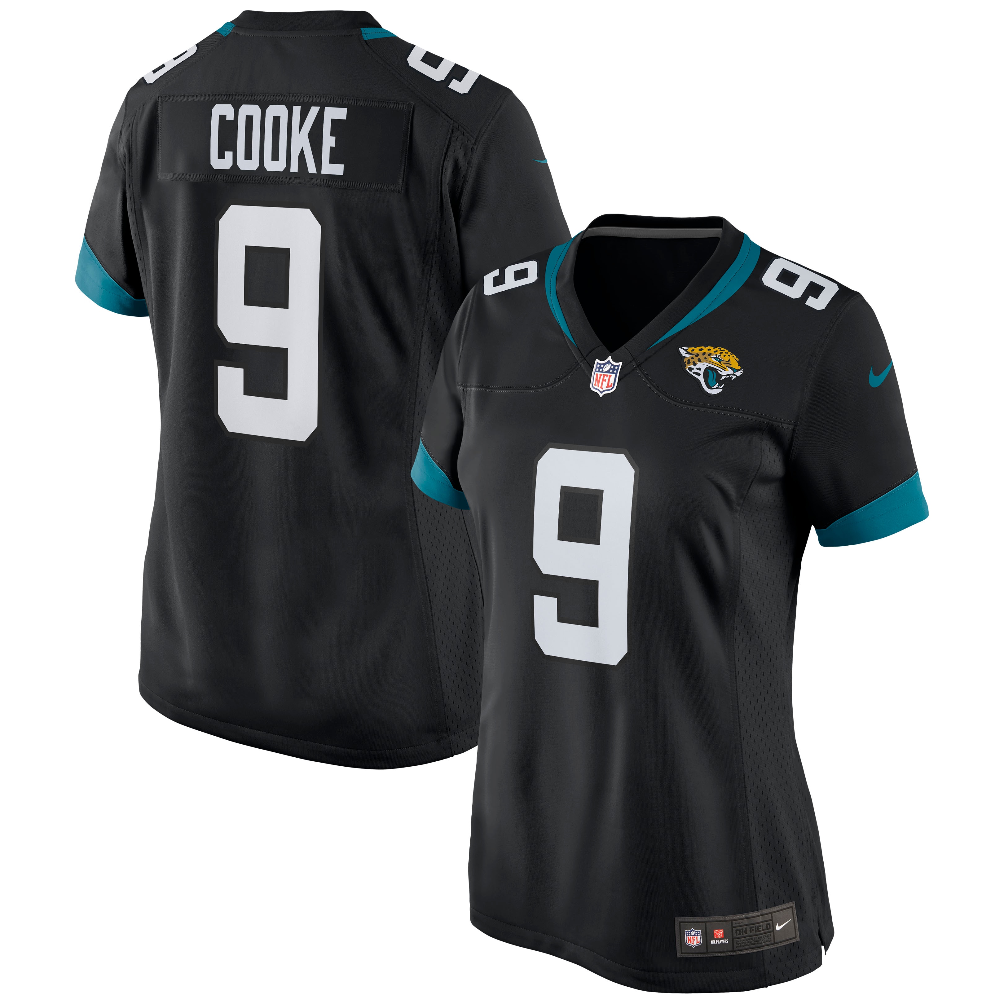 Women’s Jacksonville Jaguars Logan Cooke Black Game Jersey