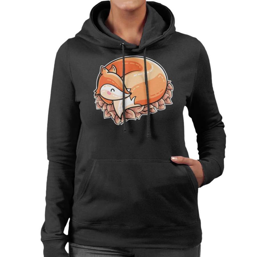 Curled Fox Women’s Hooded Sweatshirt