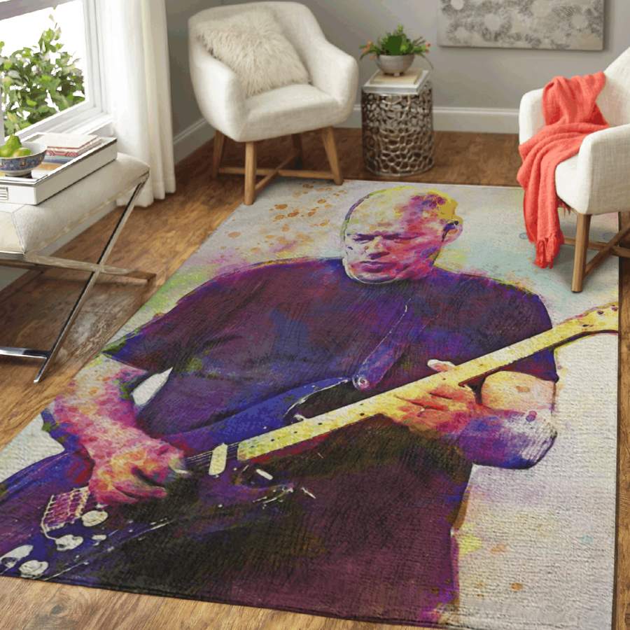 David Gilmour – Pink Floyd Band Music Art Area Rug