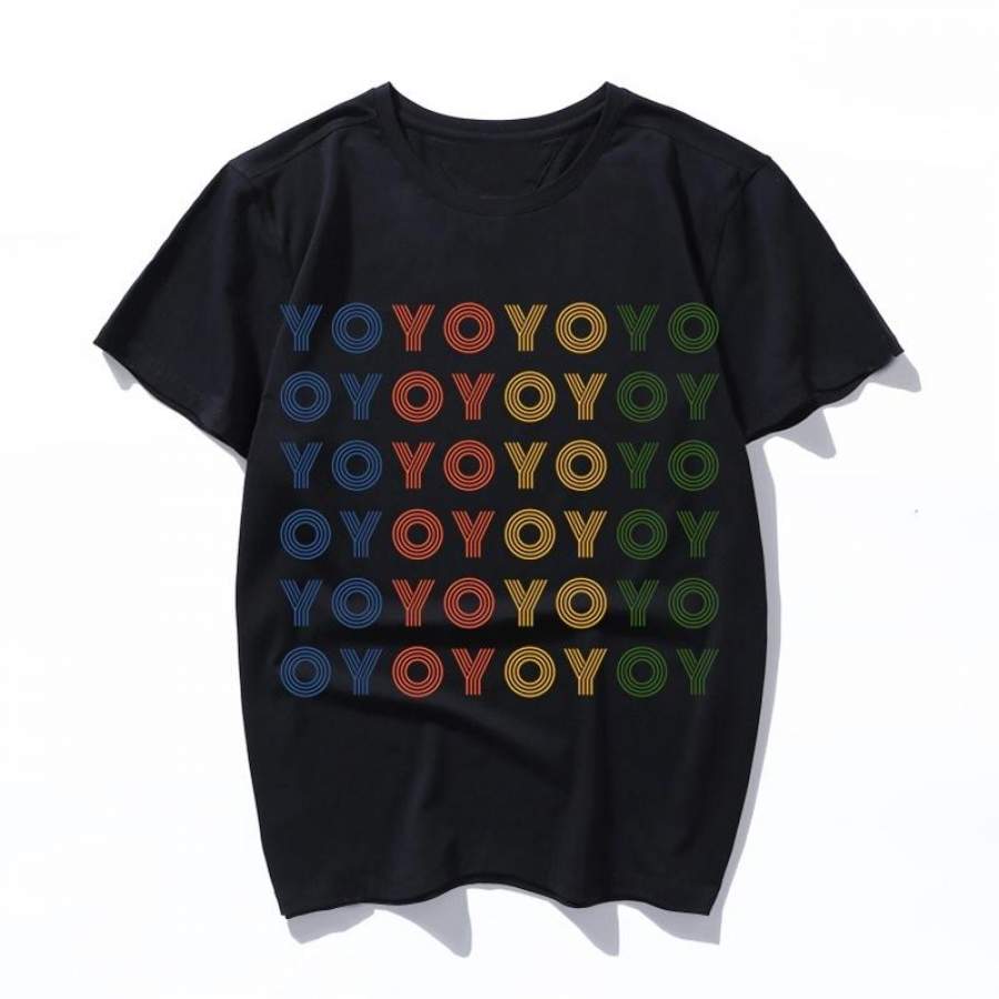 yo yo repeat t shirt men women fashion cartoon 2019 summer short sleeve funny tshirt cotton print T-shirt mens cool Tees