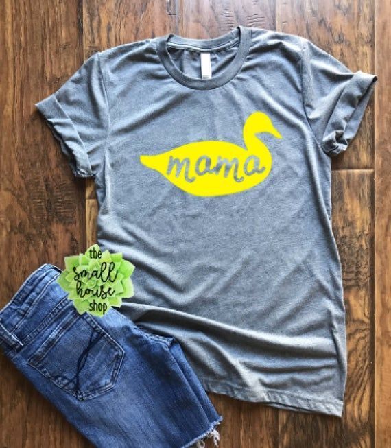 Grey Mama Duck Shirt