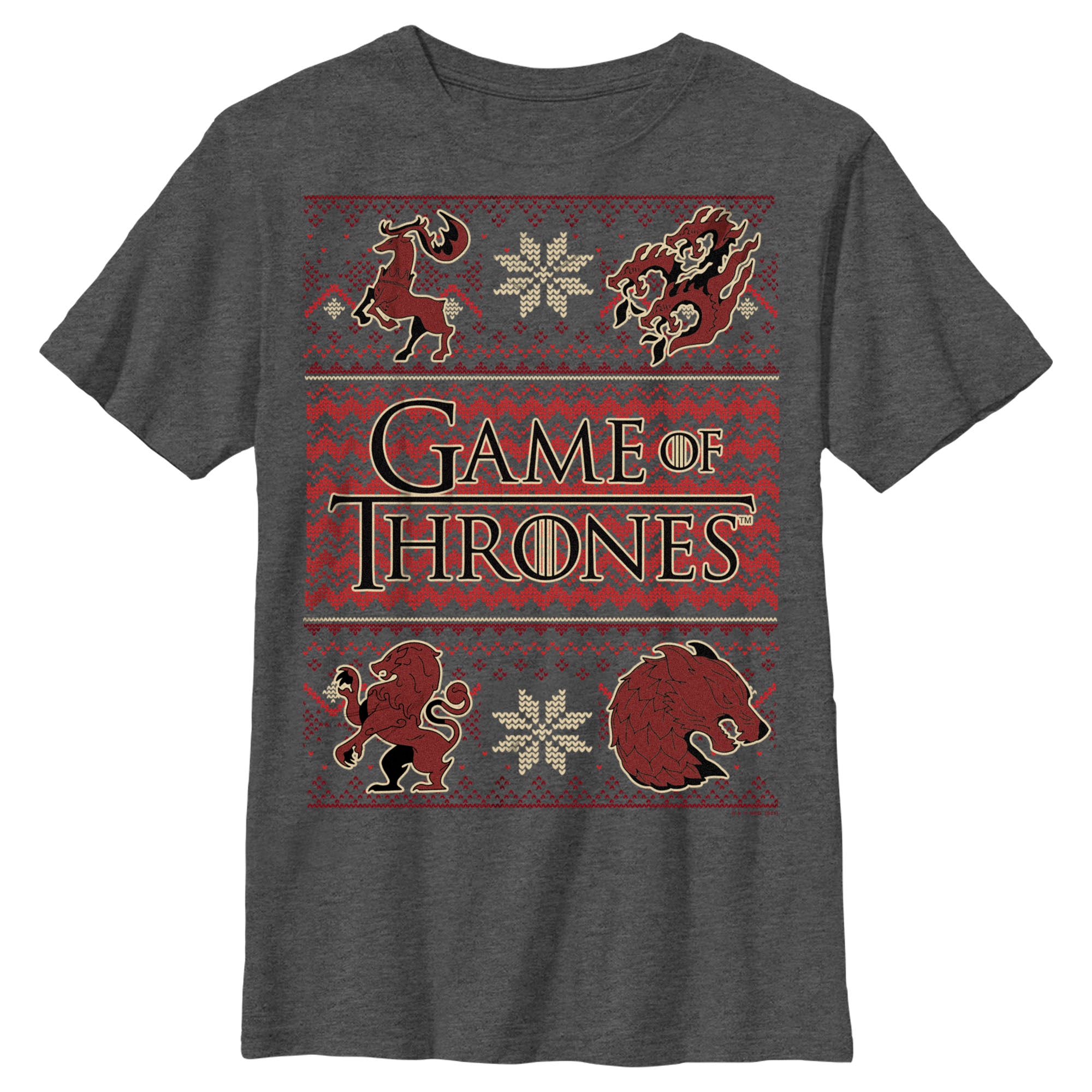 Boy’S Game Of Thrones Christmas Ugly Sweater T-Shirt