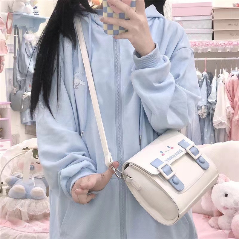 Spring Autumn Harajuku Sweatshirt Streetwear Amine Zip Up Hoodie Women Pullover Kawaii Oversized Long Sleeve Top Hoodie Girl alx