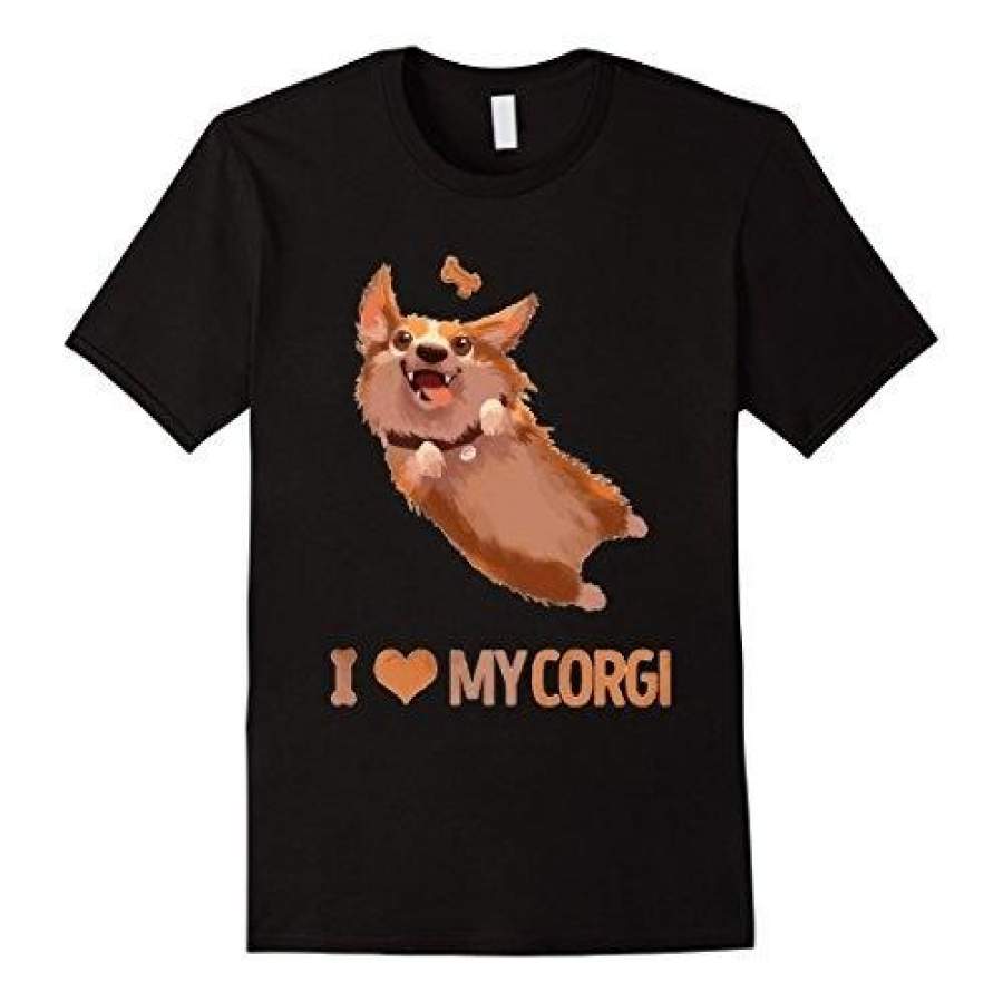Best Gift For My Corgi Love Dog Animal Pet T Shirts Cheap Fashion Short Sleeved T-Shirt