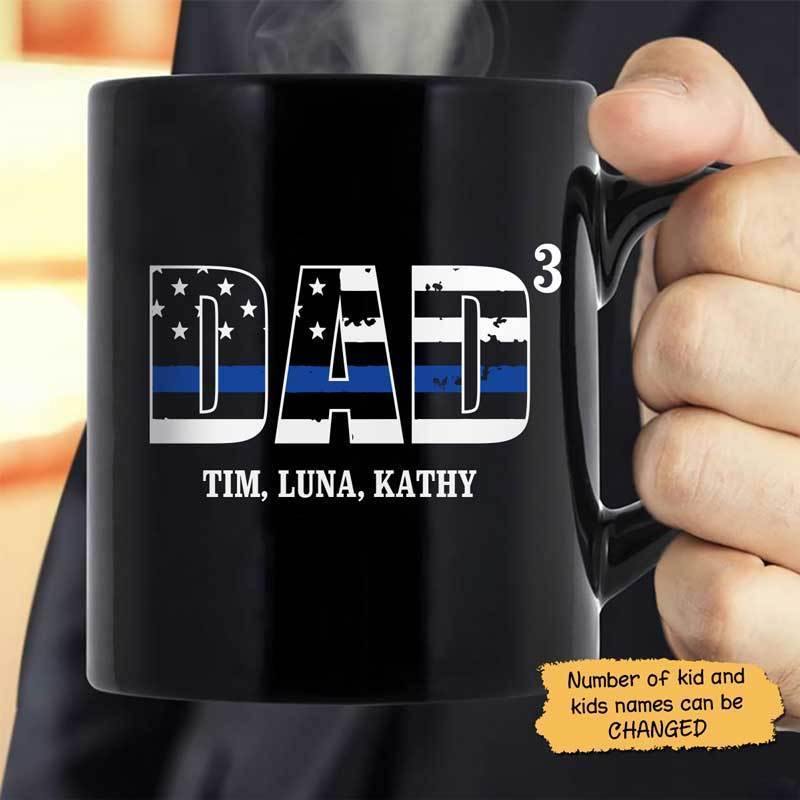 [Personalized Name & Number] Police Daddy Shark You Are Jawsome – Gift For Father’S Day – Coffee Mug