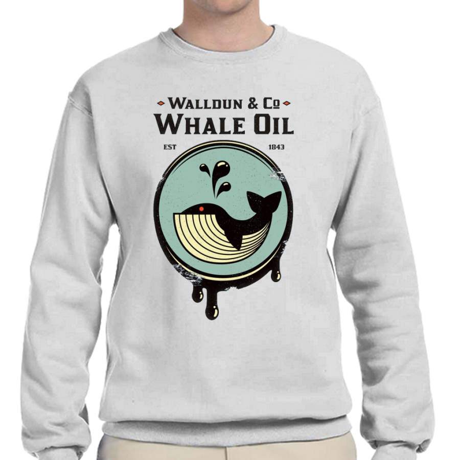 Walldun & Co Whale Oil Crew Neck Sweatshirt