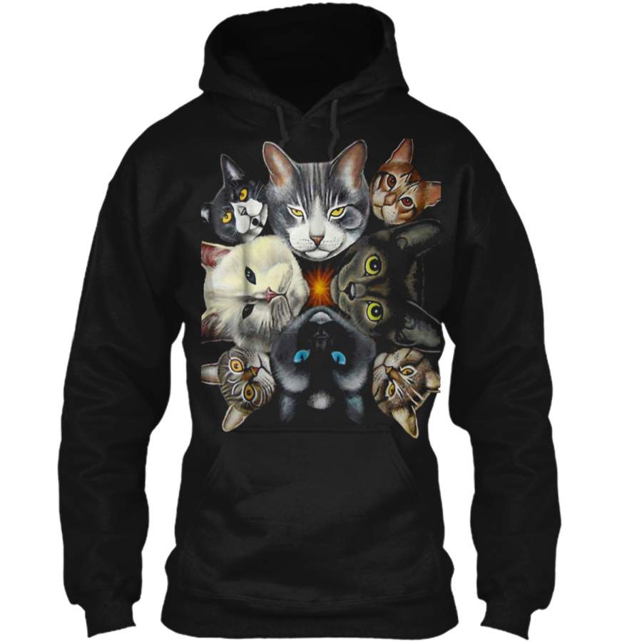 Warrior Cat Funny Cat Lover  I Love Kittens Gift Pullover Hoodie 8 oz