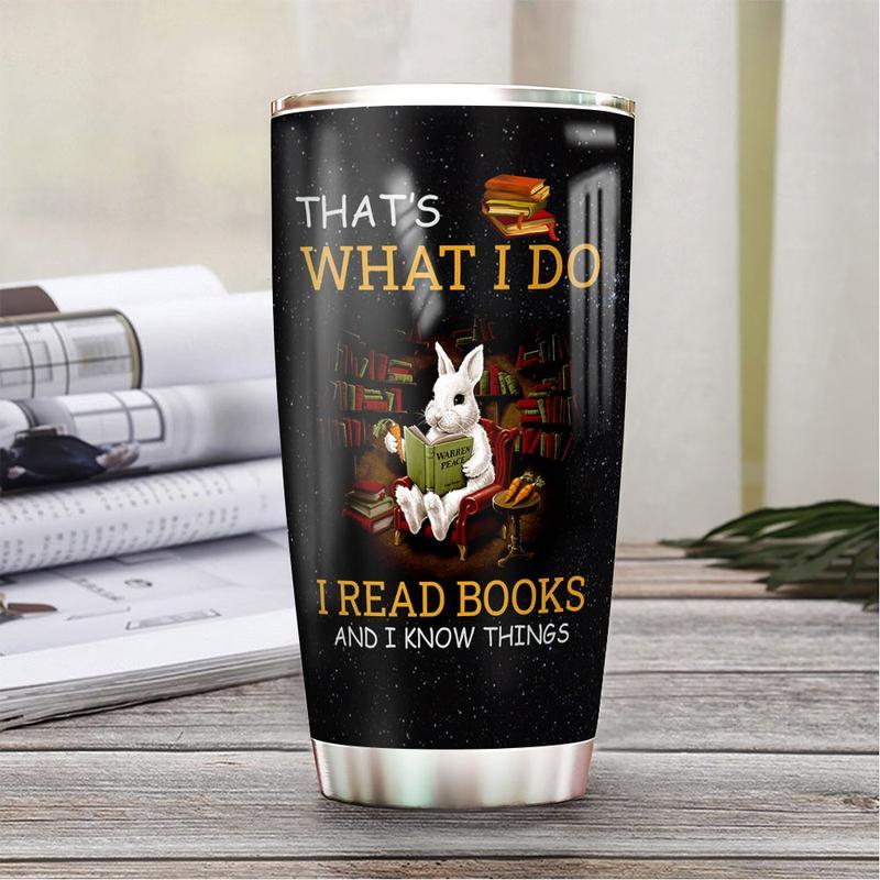 Rabbit Book Stainless Steel Tumbler Cup | Travel Mug | Tc5135