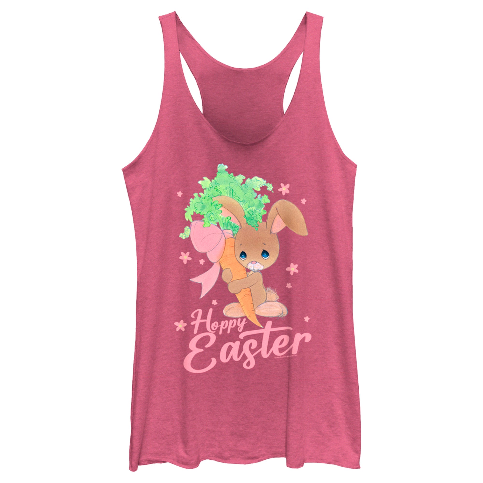 Women’S Precious Moments Hoppy Easter Bunny Racerback Tank Top