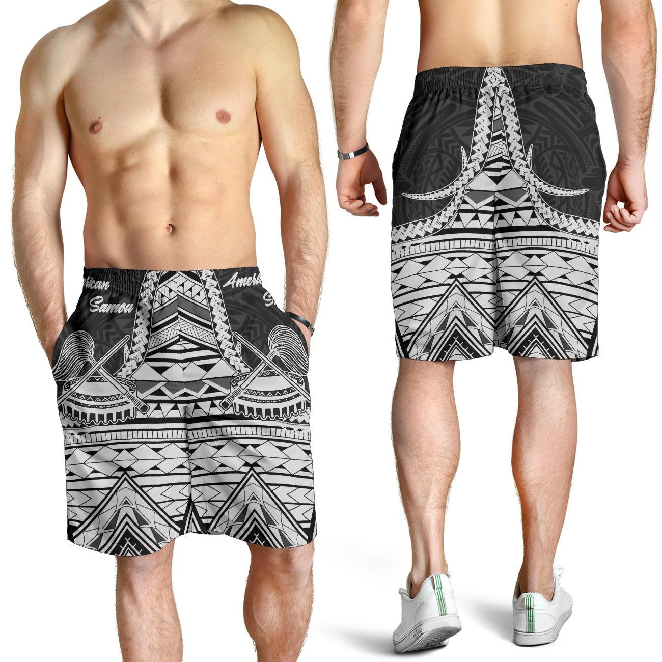 American Samoa T-Shirt – Futiga Polynesian Patterns Men’s Short