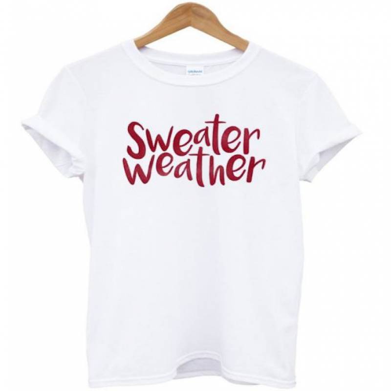 Sweater Weather Winter Novelty Onesie T-Shirt