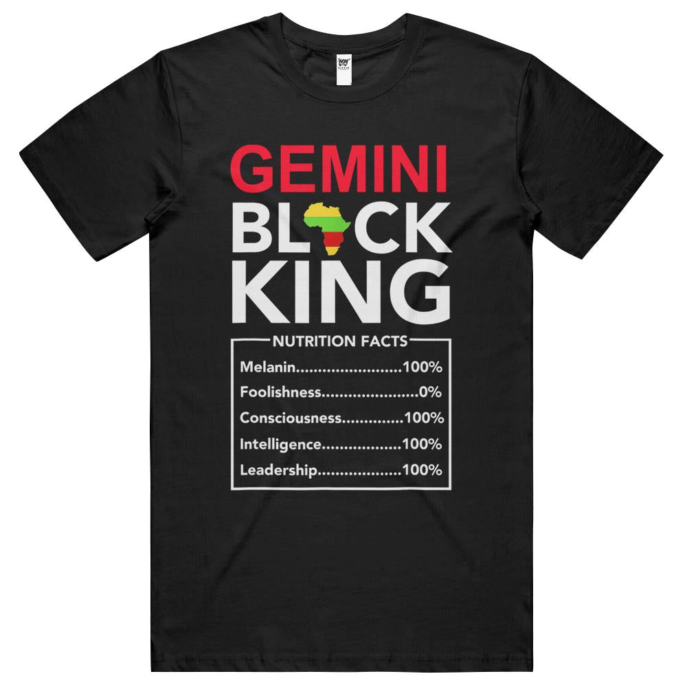 Nutritional Facts Shirt, Nutritional Facts T Shirt, Black King Nutrition Facts Shirt, Gemini Black King Nutritional Facts May June Birthday T Shirts