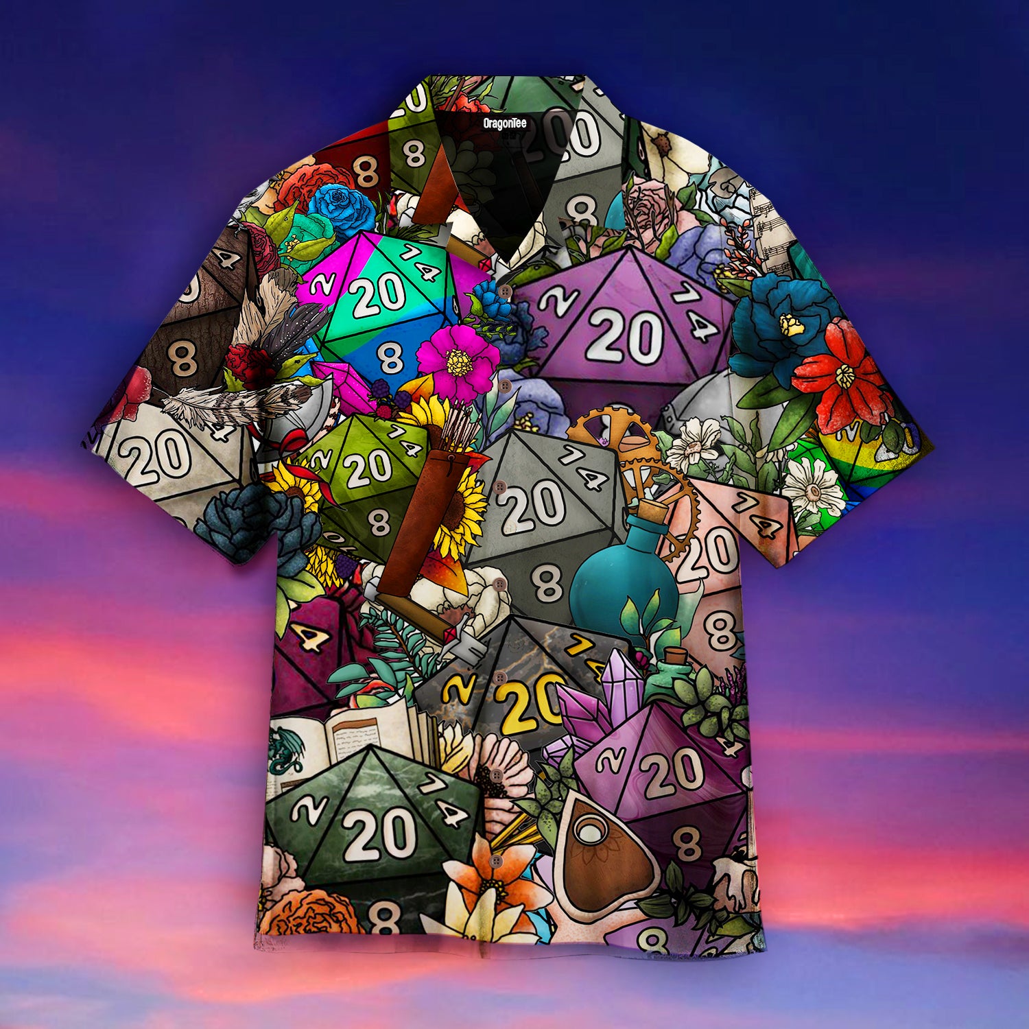 Oragontee Magic Polyhedral Dice Hawaii Shirt For Men Women Adult Ha25163