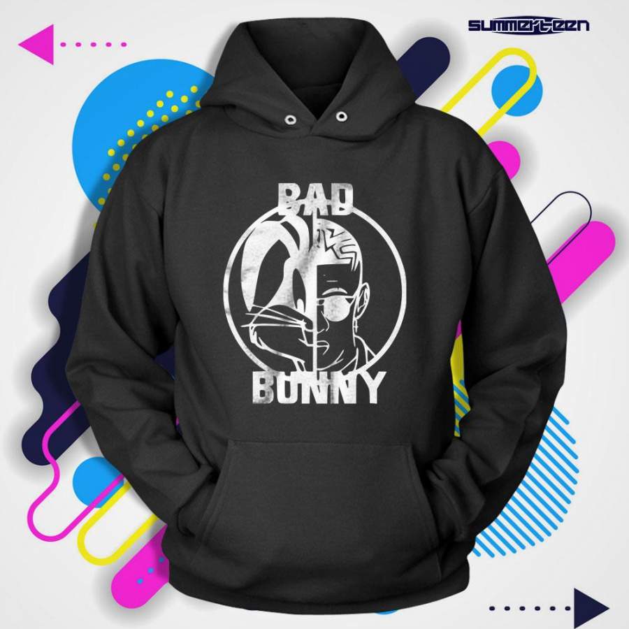 Bad Bunny El Conejo Face to Face Men’s Hoodie