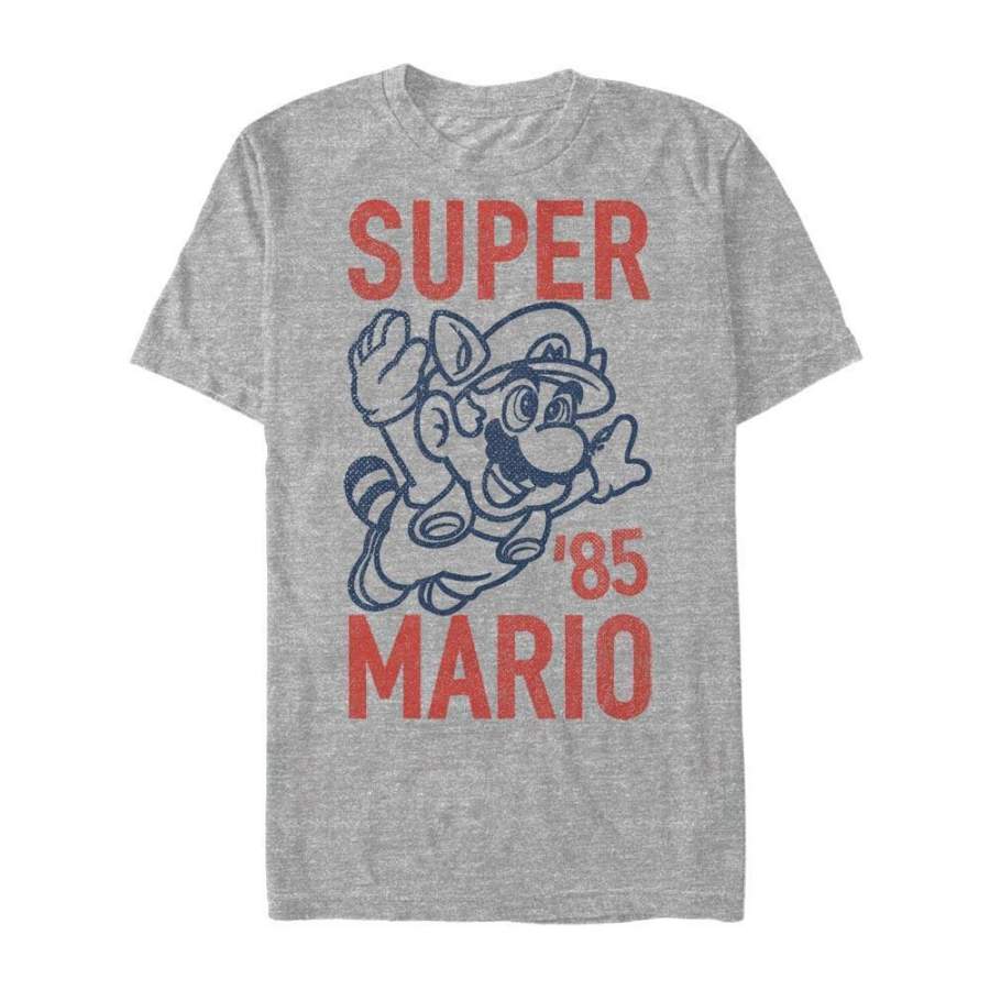 Super Mario Bros. 3 – Super Mario Nintendo T-Shirt, Heather Grey