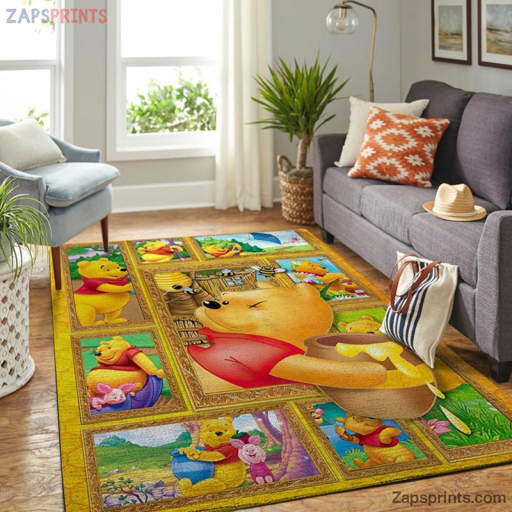 Pooh Bear 3D Area Rug Home Decor