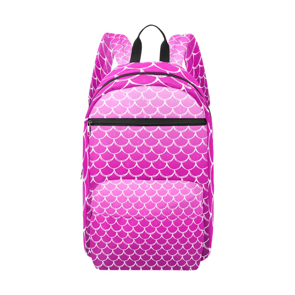 Mermaid Tail Purple Large Capacity Travel Backpack All Over Print