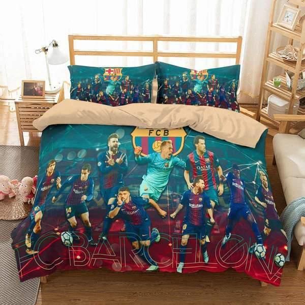 3D Customize Fc Barcelona Bedding Set Duvet Cover 2