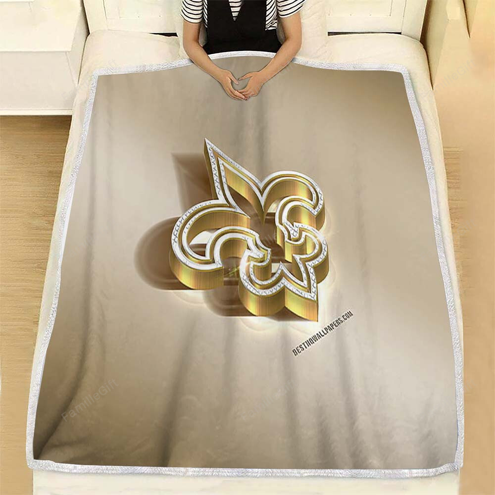 New Orleans Saints Fleece Blanket – American Football Club Soft Blanket, Warm Blanket