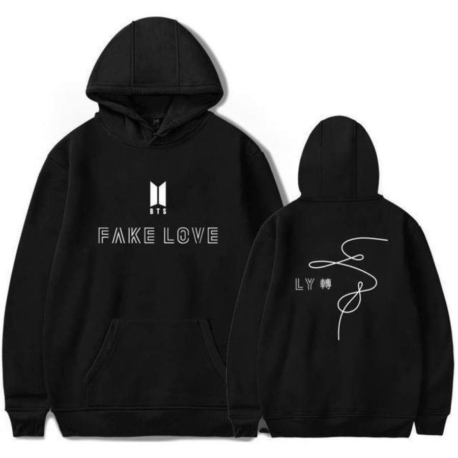 BTS Bangtan Boys Sweatshirt Hoodies Love Yourself Bts Print Sweatshirt Men Pullovers Kpop Korean Style Casual Pullovers 2018 New