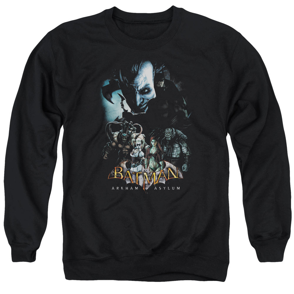 Batman Aa Five Against One Mens Crewneck Sweatshirt Black