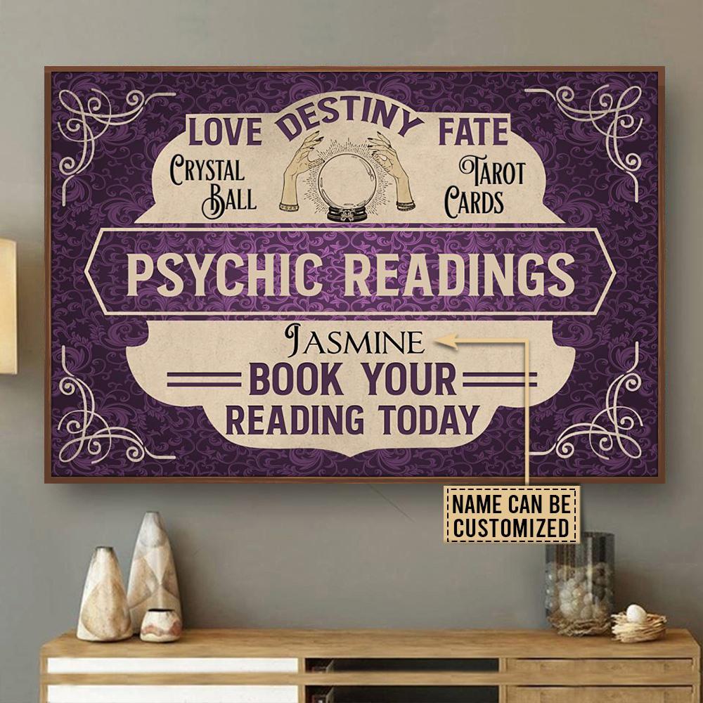 Aeticon Gifts Personalized Tarot Purple Psychic Readings Canvas Mom Dad Gift Home Decor