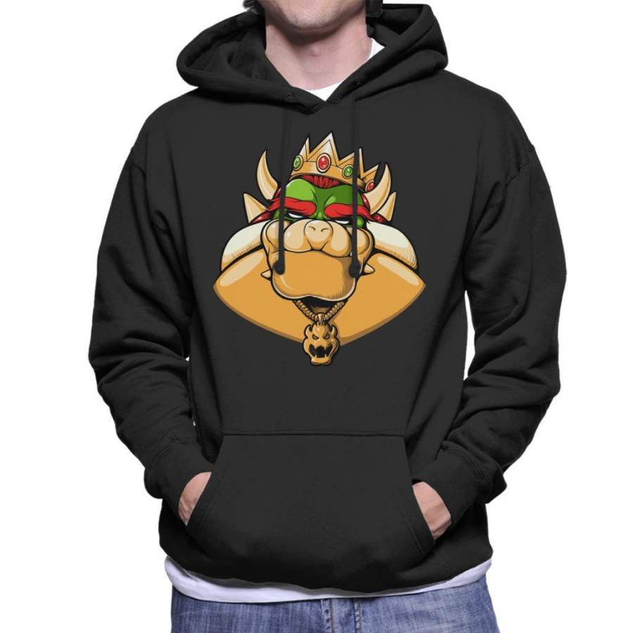 Notorious Boss Bowser Super Mario Men’s Hooded Sweatshirt