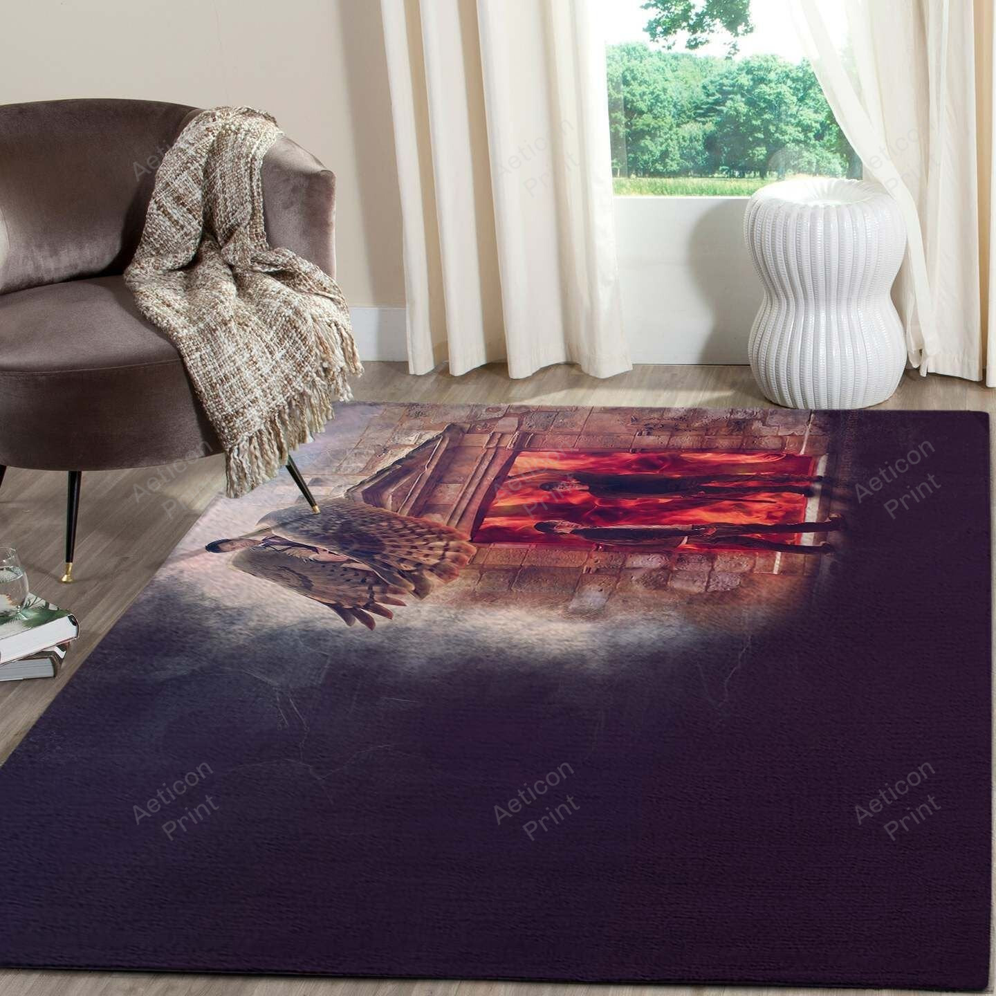 Supernatural Happy Halloween Area Rug Carpet Vintage Home Decor Gift Idea Carpet Home Decor Xmas Gift