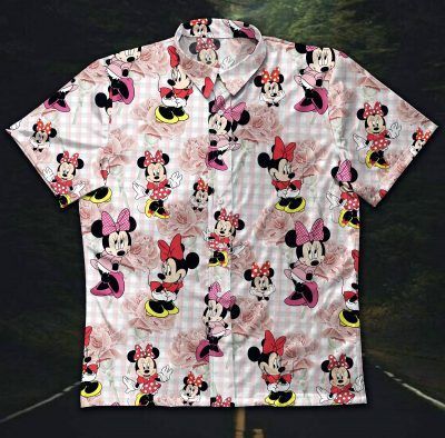 Gettyshirt Mini Mouse Gt Vintage Cotton Mens Hawaii Ha101839